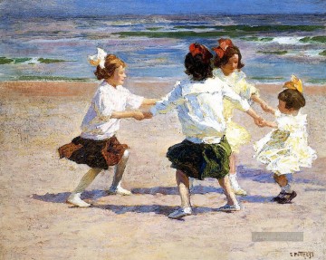  impressionist Malerei - Ring um den rosigen Impressionisten Strand Edward Henry Potthast